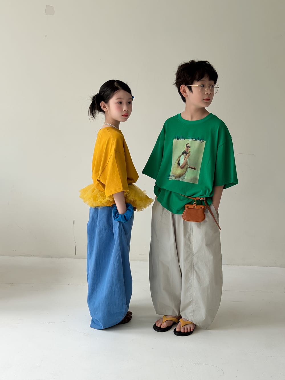 Casual Wide-Leg Pants バルーン ロングパンツ【mh0013130】 KUMAI.KIDS ロングパンツ・スウェットパンツ