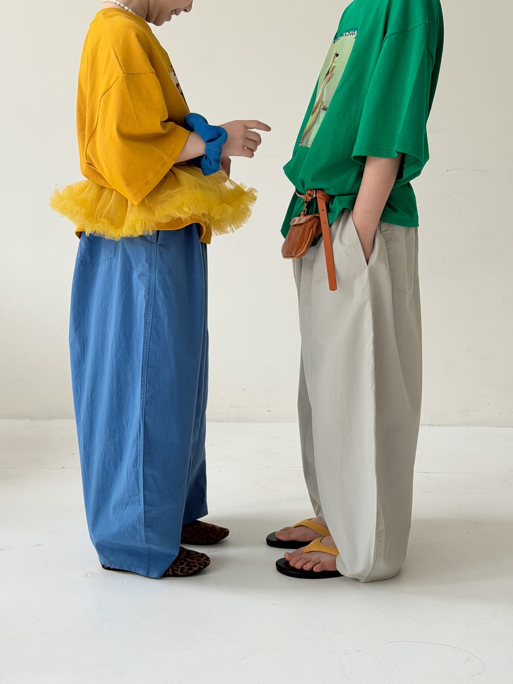 Casual Wide-Leg Pants バルーン ロングパンツ【mh0013130】 KUMAI.KIDS ロングパンツ・スウェットパンツ