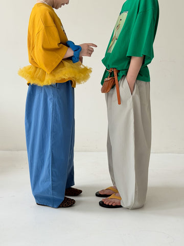 Casual Wide-Leg Pants バルーン ロングパンツ【mh0013130】 KUMAI.KIDS ロングパンツ・スウェットパンツ