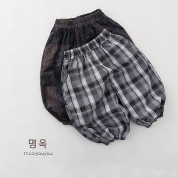 Check Casual Pocket Pants チェック ロングパンツ【mh0013613】 명옥 muziyouyou ロングパンツ・スウェットパンツ