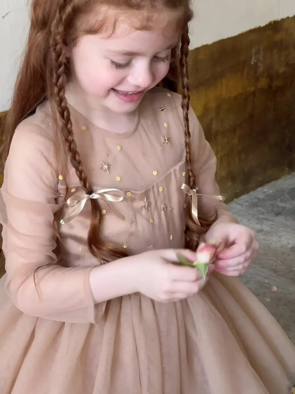 ノースリーブワンピース スパンコールチュール半袖ドレスワンピース【mh0011213】