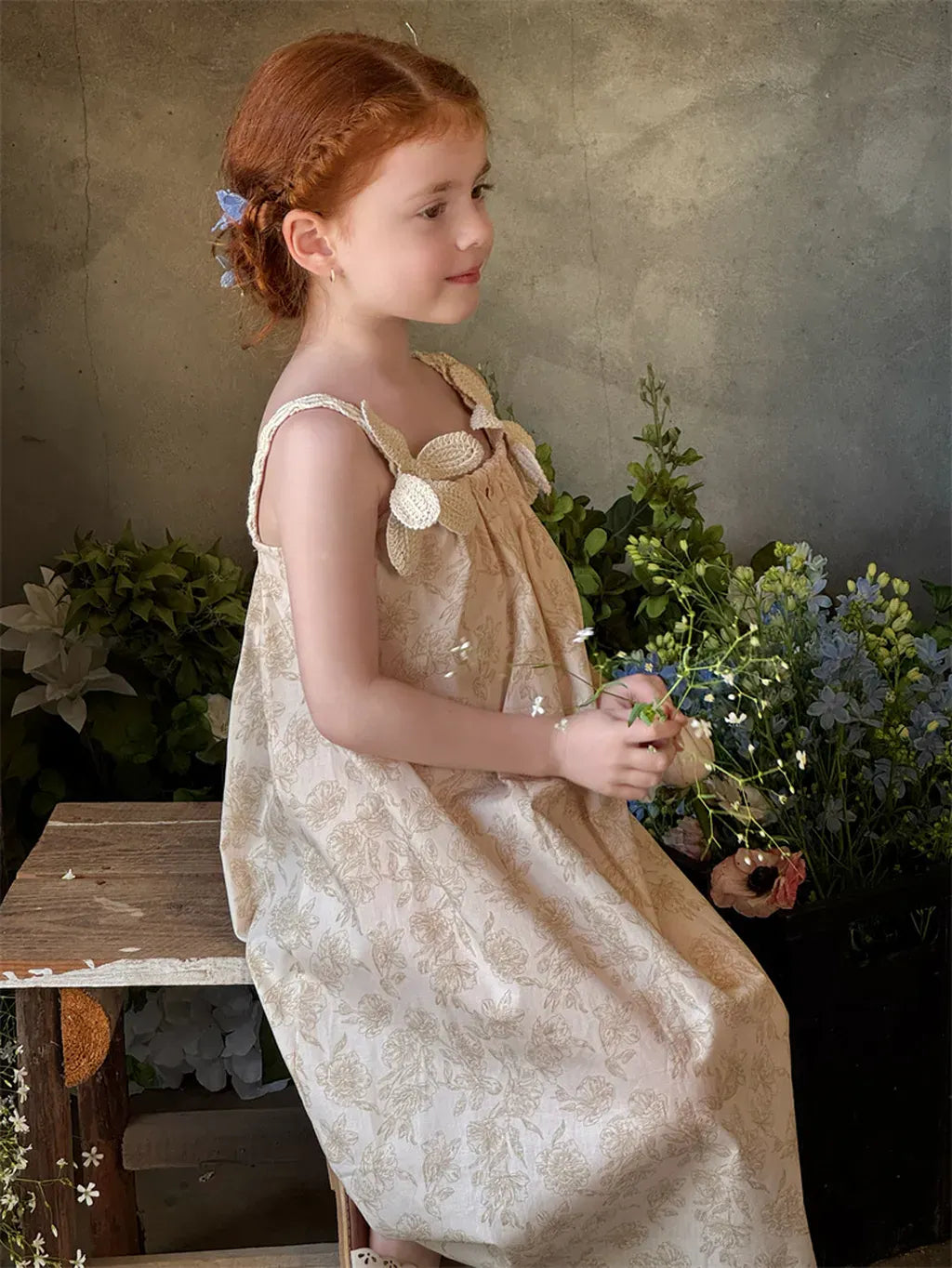 ノースリーブワンピース 立体花柄刺繍キャミソールワンピース【mh0011214】