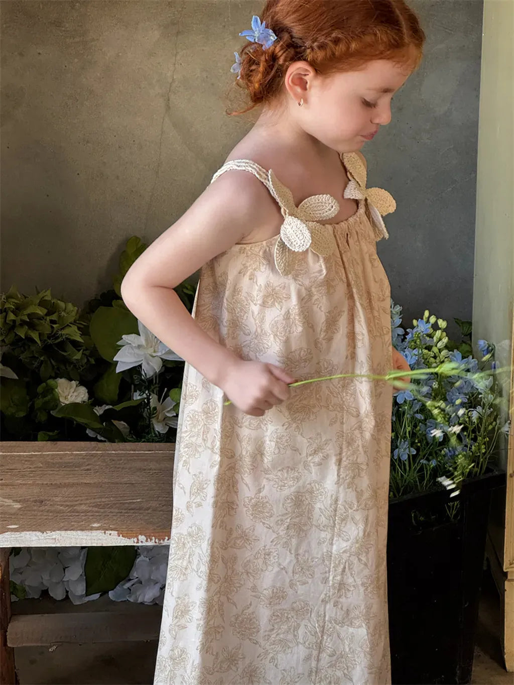 ノースリーブワンピース 立体花柄刺繍キャミソールワンピース【mh0011214】