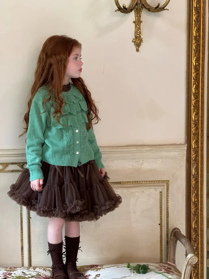 スカート リボンフリルチュールケーキスカート【mh0011218】