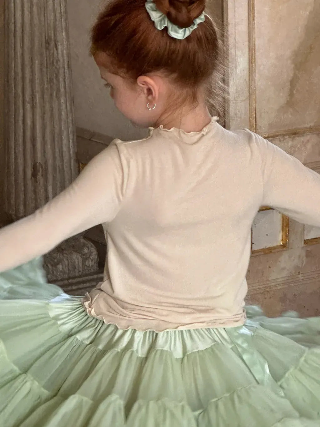 スカート リボンフリルチュールケーキスカート【mh0011218】