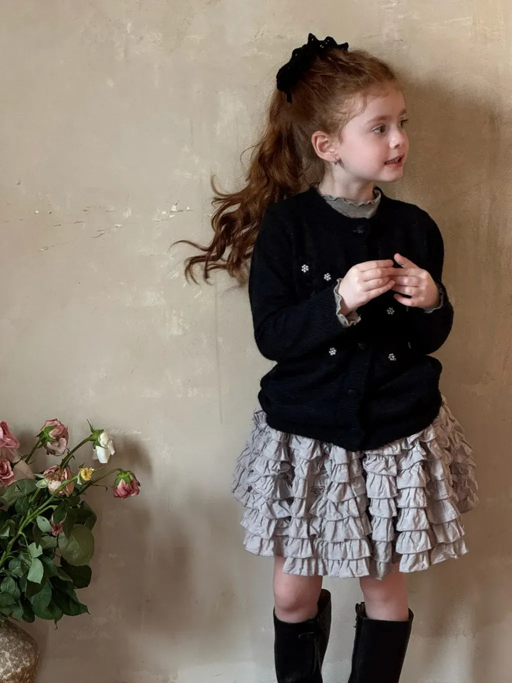 カーディガン・パーカー ビーズ刺繍ニットカーディガン【mh0011219】