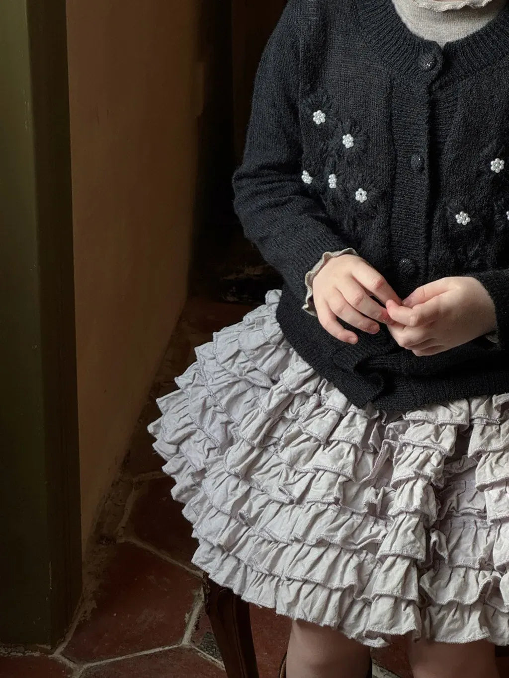 カーディガン・パーカー ビーズ刺繍ニットカーディガン【mh0011219】