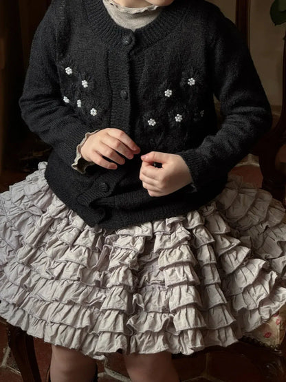 カーディガン・パーカー ビーズ刺繍ニットカーディガン【mh0011219】