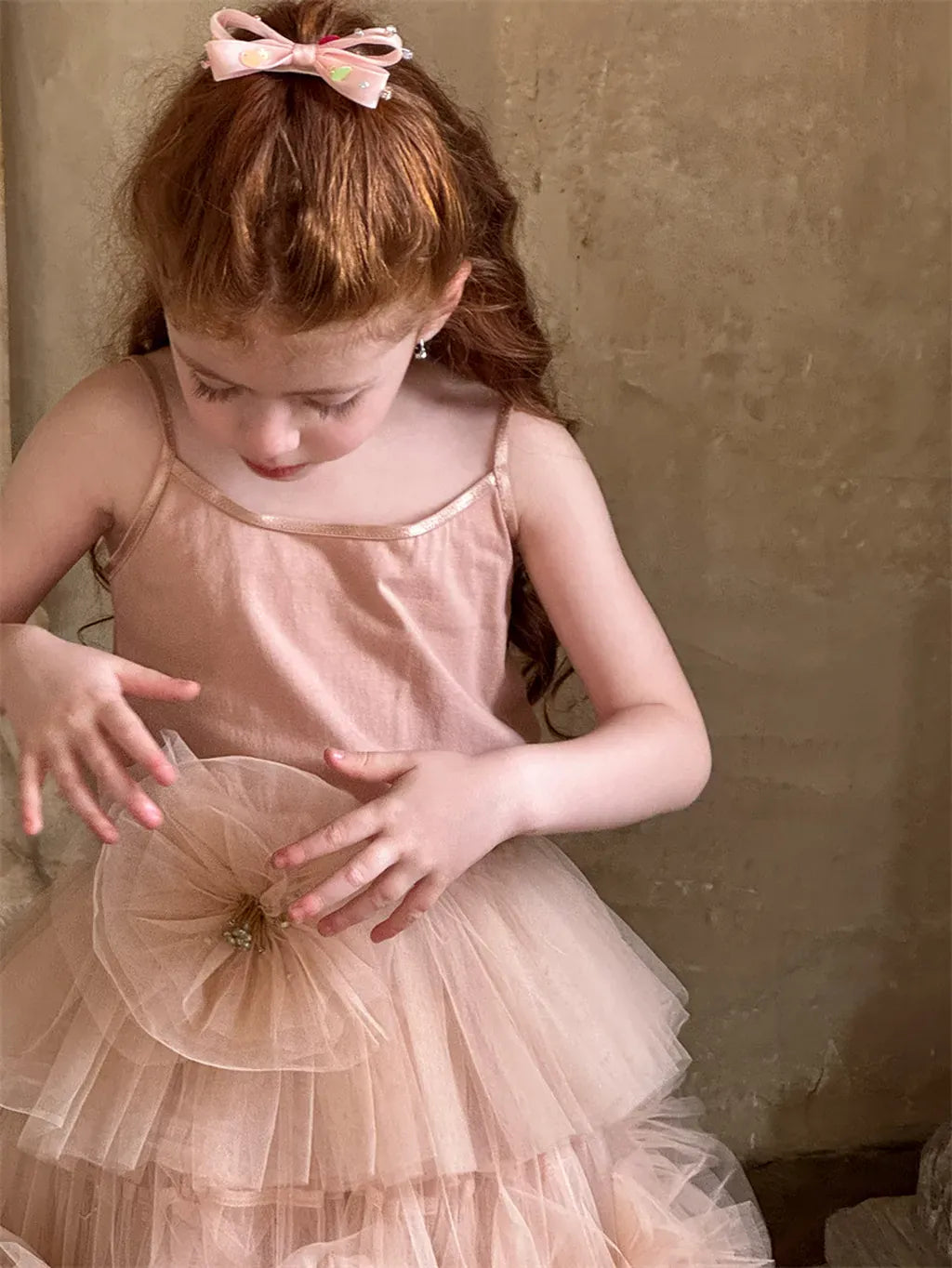 ノースリーブセットアップ シフォンフラワーチュールスカート/キャミソール【mh0011227】