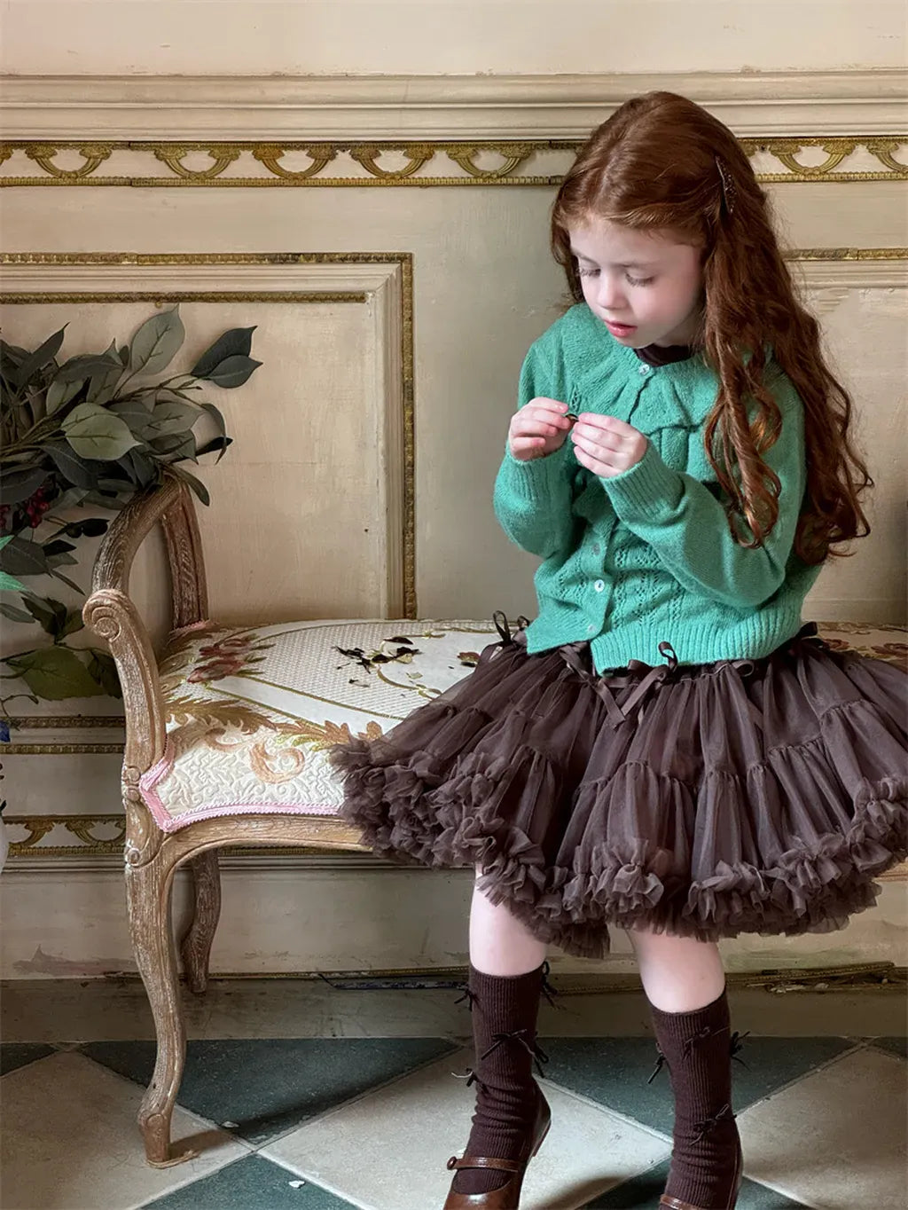 カーディガン・パーカー ラッフルフリルニットカーディガン【mh0011228】