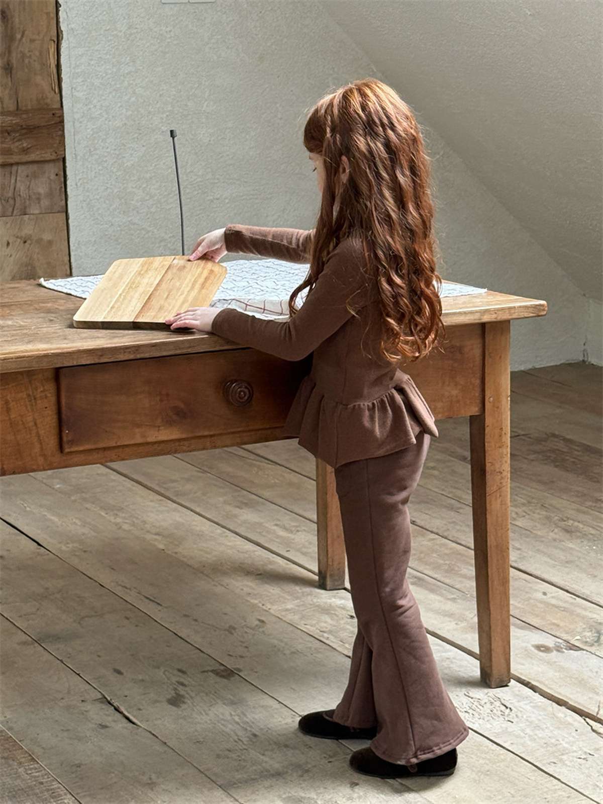 ロングパンツ・スウェットパンツ 裏起毛フレアパンツ ベルボトム 暖かポケット付き ロングパンツ【mh0011444】