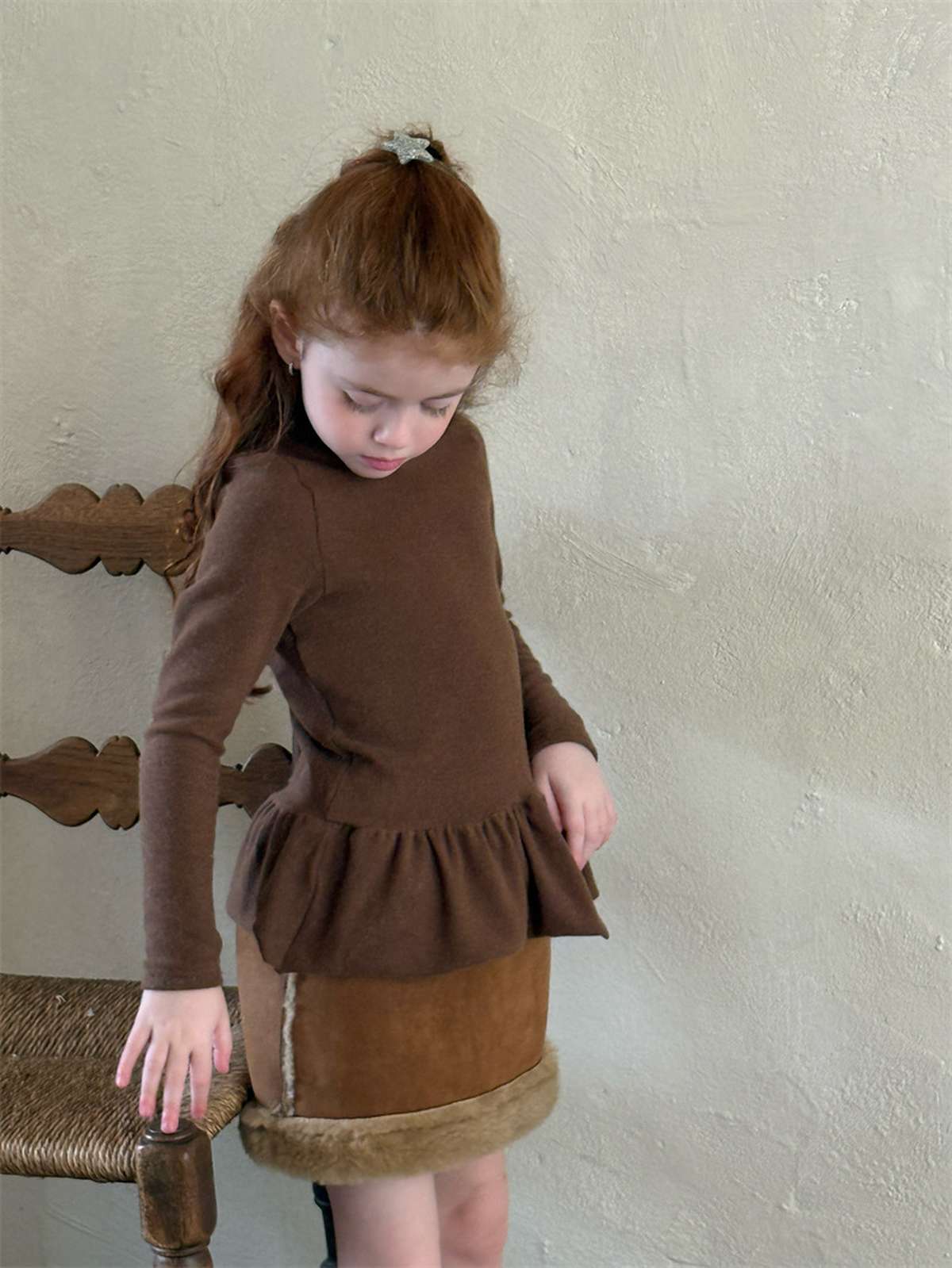 ショートコート・ジャケット・ジャンパー ムートン風ジャケット/ボアミニスカート トグルボタン【mh0011449】