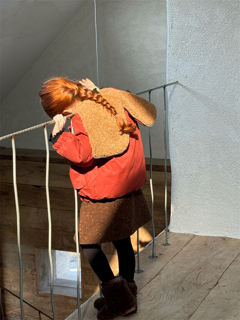 ショートコート・ジャケット・ジャンパー ジャケット 中綿 ボア襟 ダッフル風 トグルボタン ショート丈 アウター【mh0011615】