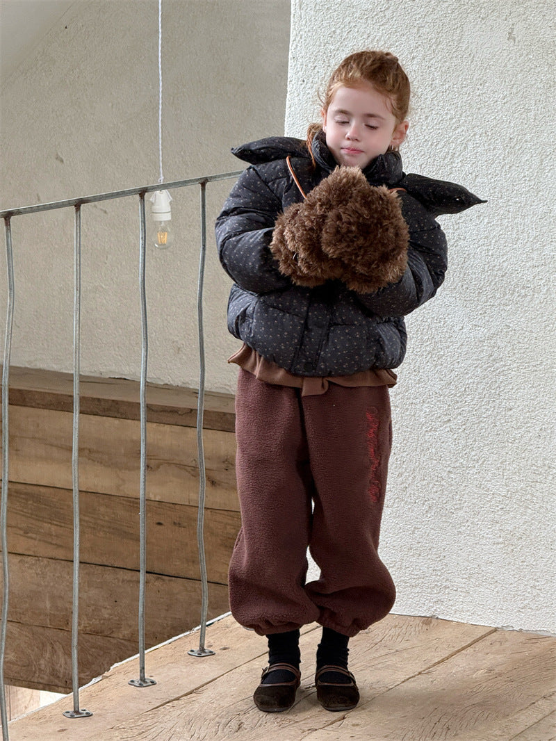 ショートコート・ジャケット・ジャンパー パフジャケット 中綿 小花柄 フーディ カジュアル アウター【mh0011616】