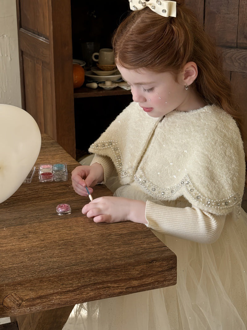 ノースリーブワンピース ノースリーブドレスワンピース/ケープ チュールスカート パーティ プリンセス【mh0011879】