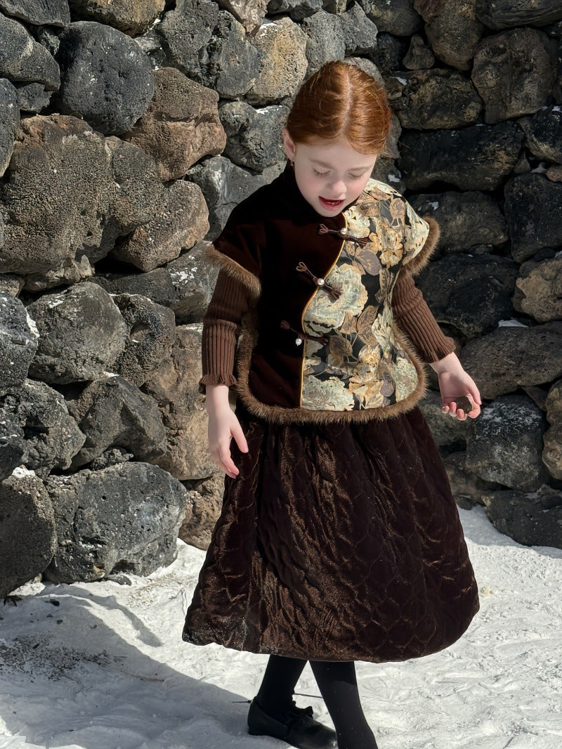 スカート キルトスカート キルティング ビーズ刺繍【mh0011883】