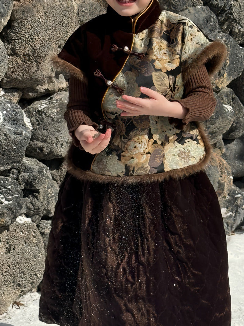 スカート キルトスカート キルティング ビーズ刺繍【mh0011883】