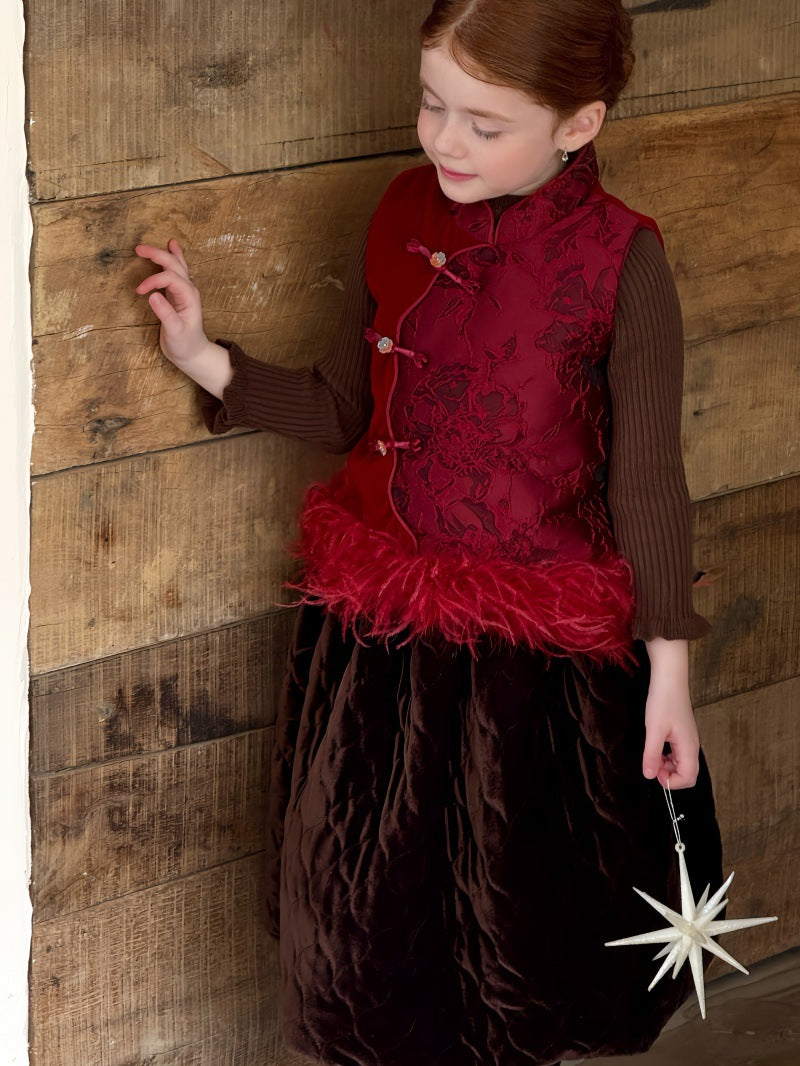 スカート キルトスカート キルティング ビーズ刺繍【mh0011883】