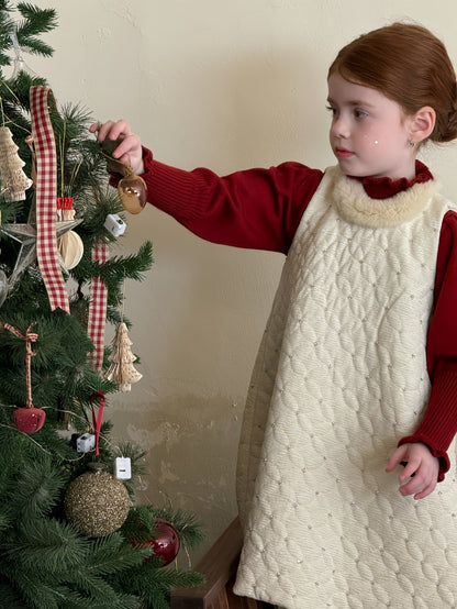 ノースリーブワンピース ノースリーブキルトワンピース ビーズ刺繍 キルティングドレス【mh0011885】