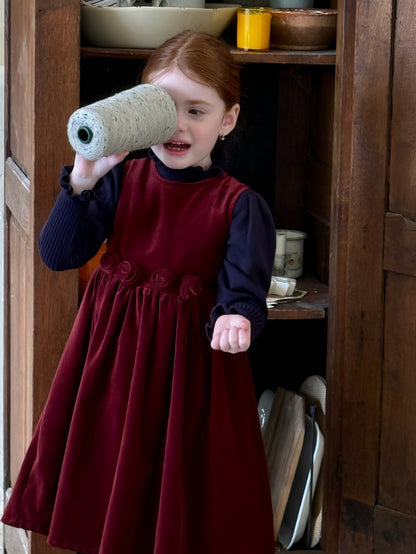 ノースリーブワンピース ノースリーブワンピース ローズモチーフ フレンチスタイルドレス【mh0011893】