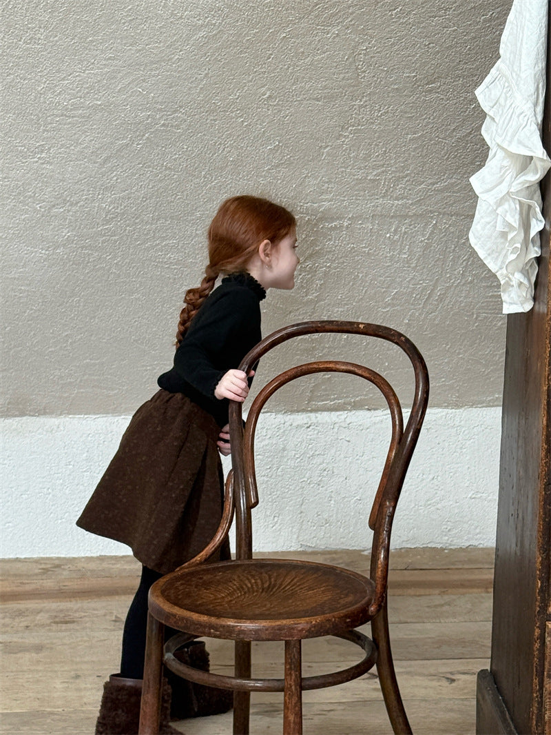 長袖Tシャツ ニットトップス ハイネック ステッチ リブ シンプル モード 長袖【mh0011620】