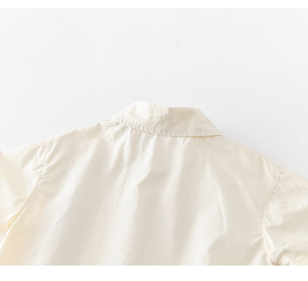 Chick Embroidery Shirt ひよこ 刺繍 半袖シャツ【mh0012857】 ABNN 半袖シャツ・ブラウス
