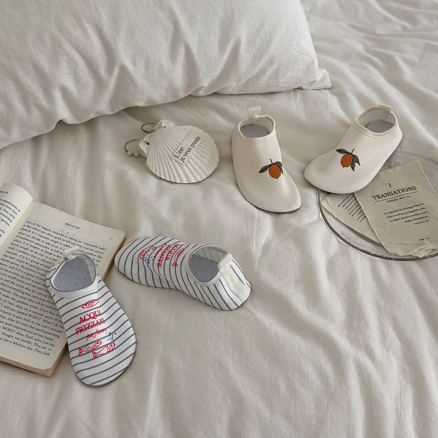 Children's Soft Sole Anti-Slip Beach Shoes フリル マリンシューズ【mh0013327】 mamahalo accessories ベビー用靴