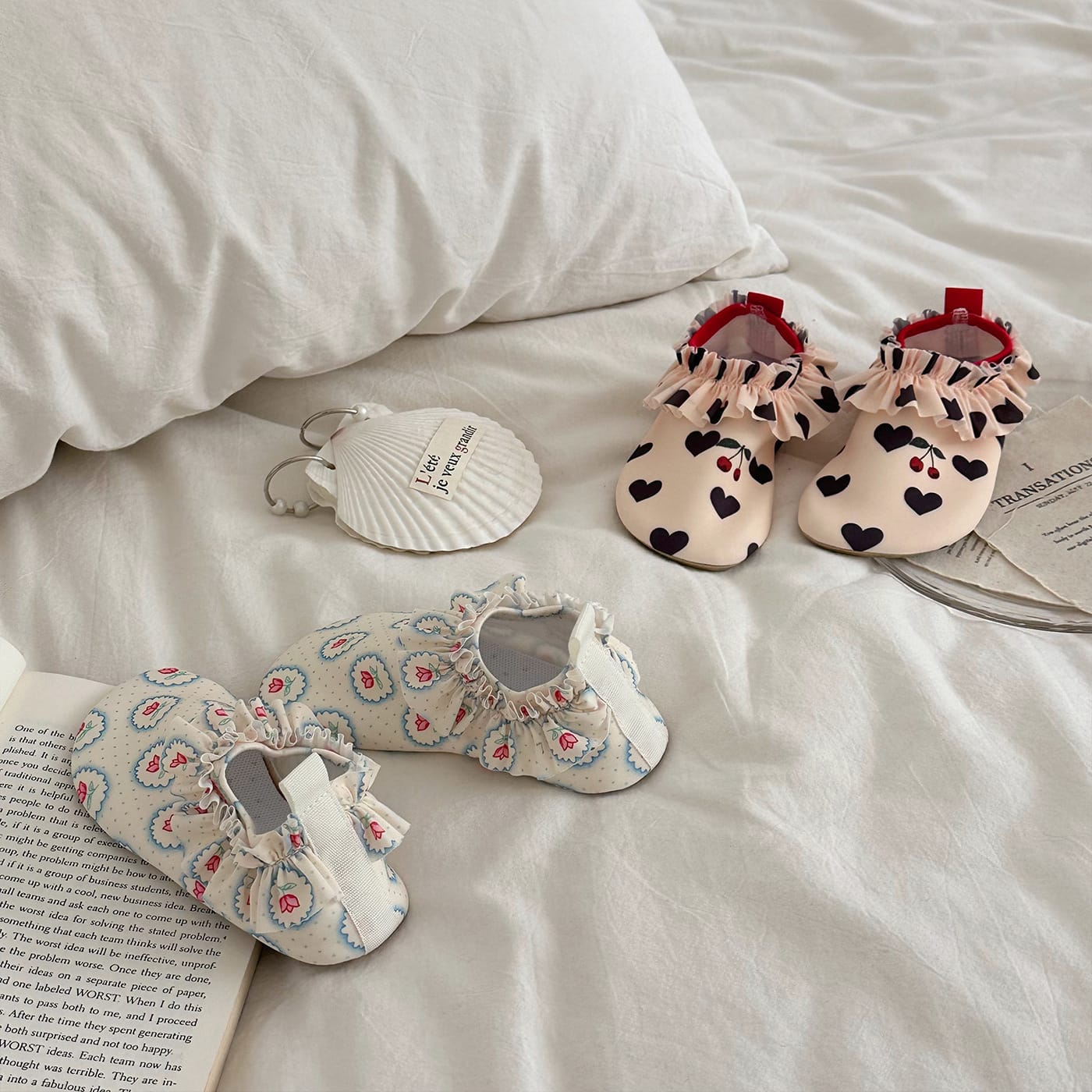 Children's Soft Sole Anti-Slip Beach Shoes フリル マリンシューズ【mh0013327】 mamahalo accessories ベビー用靴
