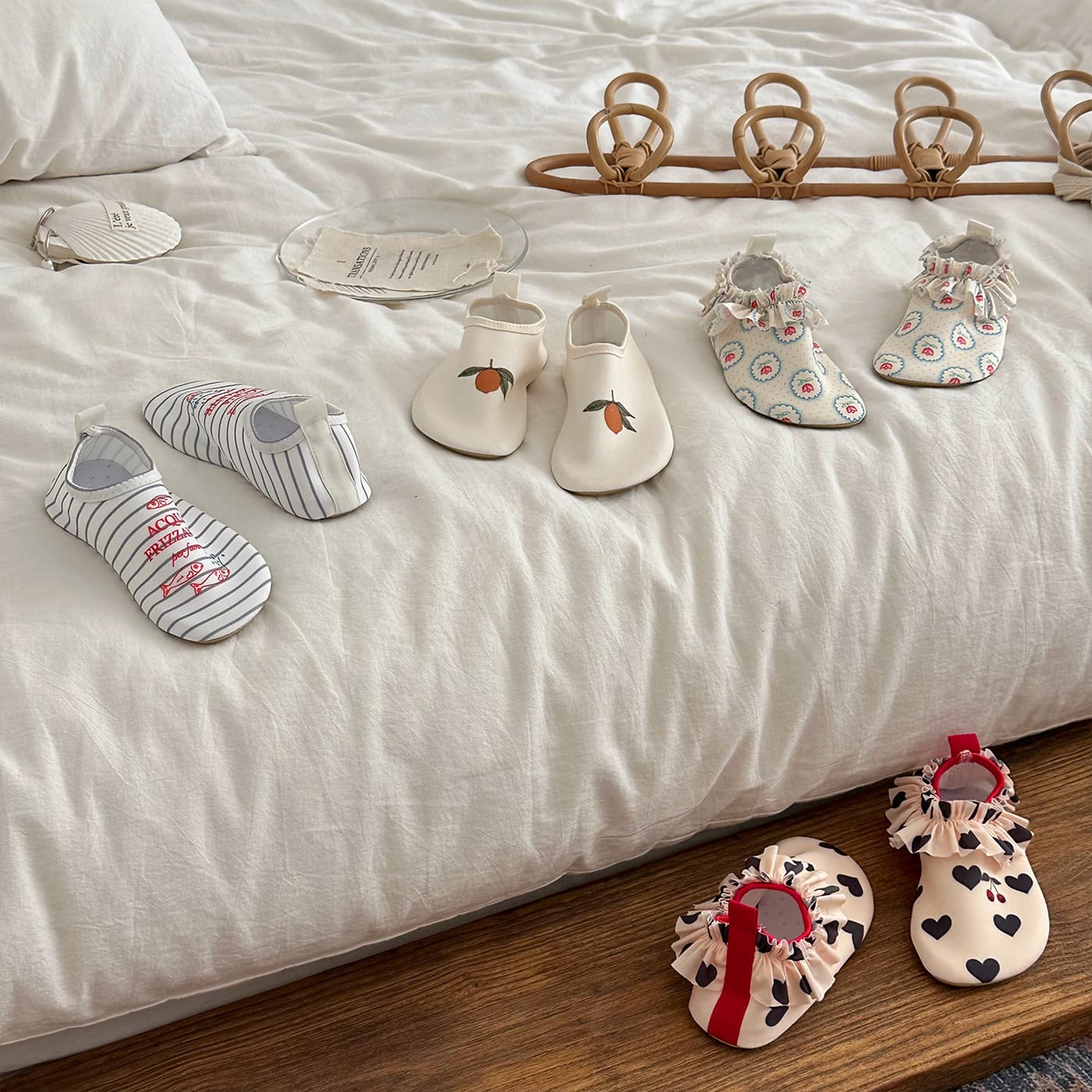 Children's Soft Sole Anti-Slip Beach Shoes フリル マリンシューズ【mh0013327】 mamahalo accessories ベビー用靴