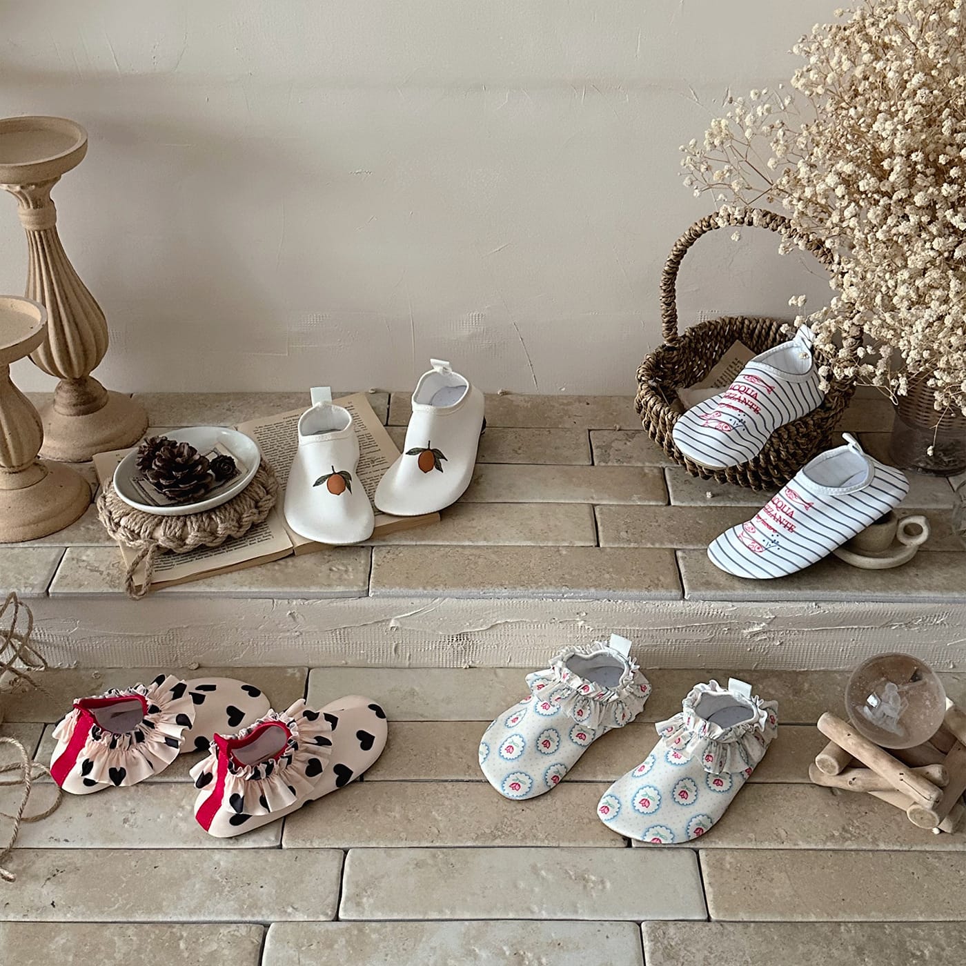 Children's Soft Sole Anti-Slip Beach Shoes フリル マリンシューズ【mh0013327】 mamahalo accessories ベビー用靴