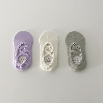 ベビー用靴下・タイツ クロスストラップカバーソックス3足セット【mh0010037】