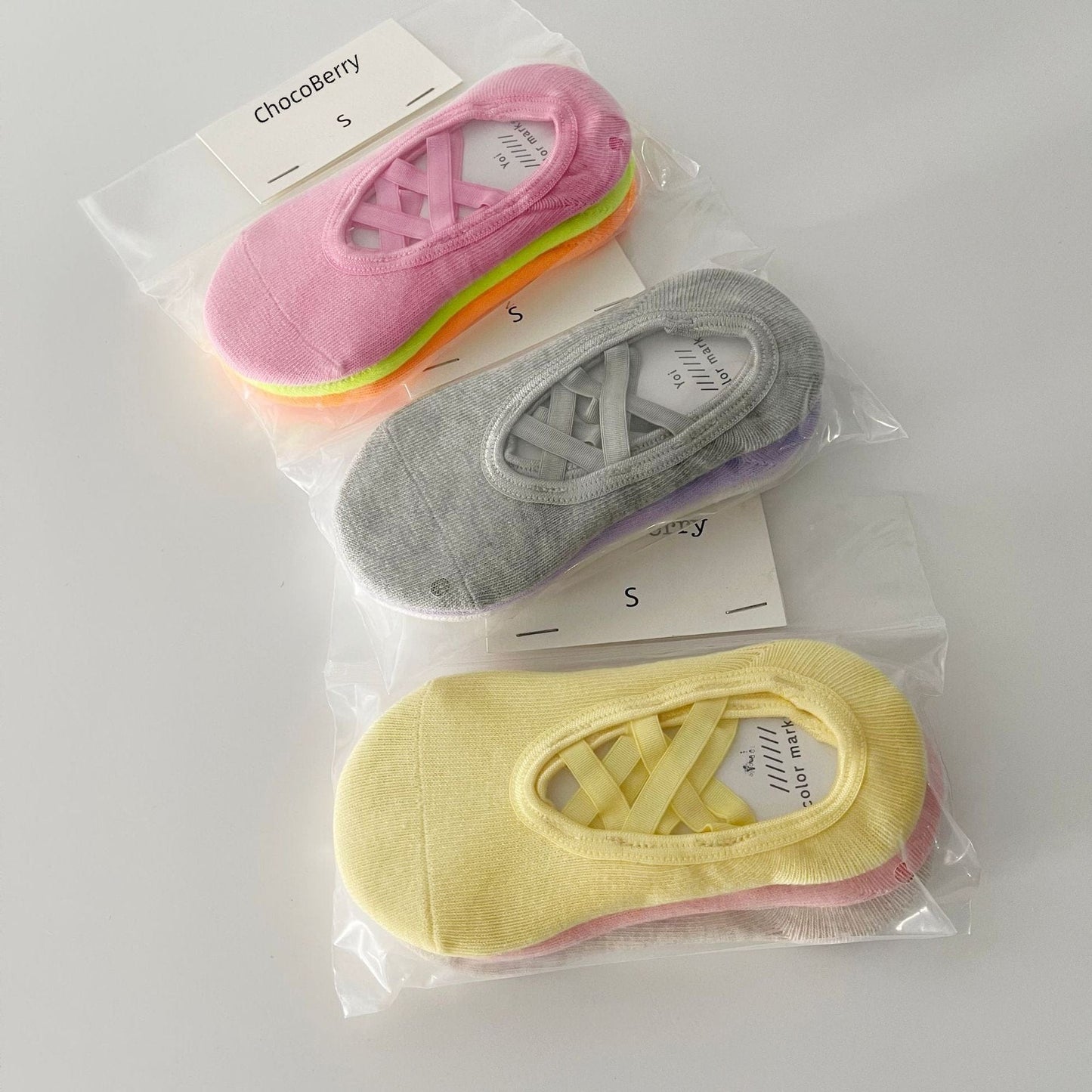 ベビー用靴下・タイツ クロスストラップカバーソックス3足セット【mh0010037】