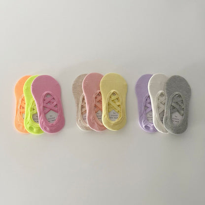 ベビー用靴下・タイツ クロスストラップカバーソックス3足セット【mh0010037】