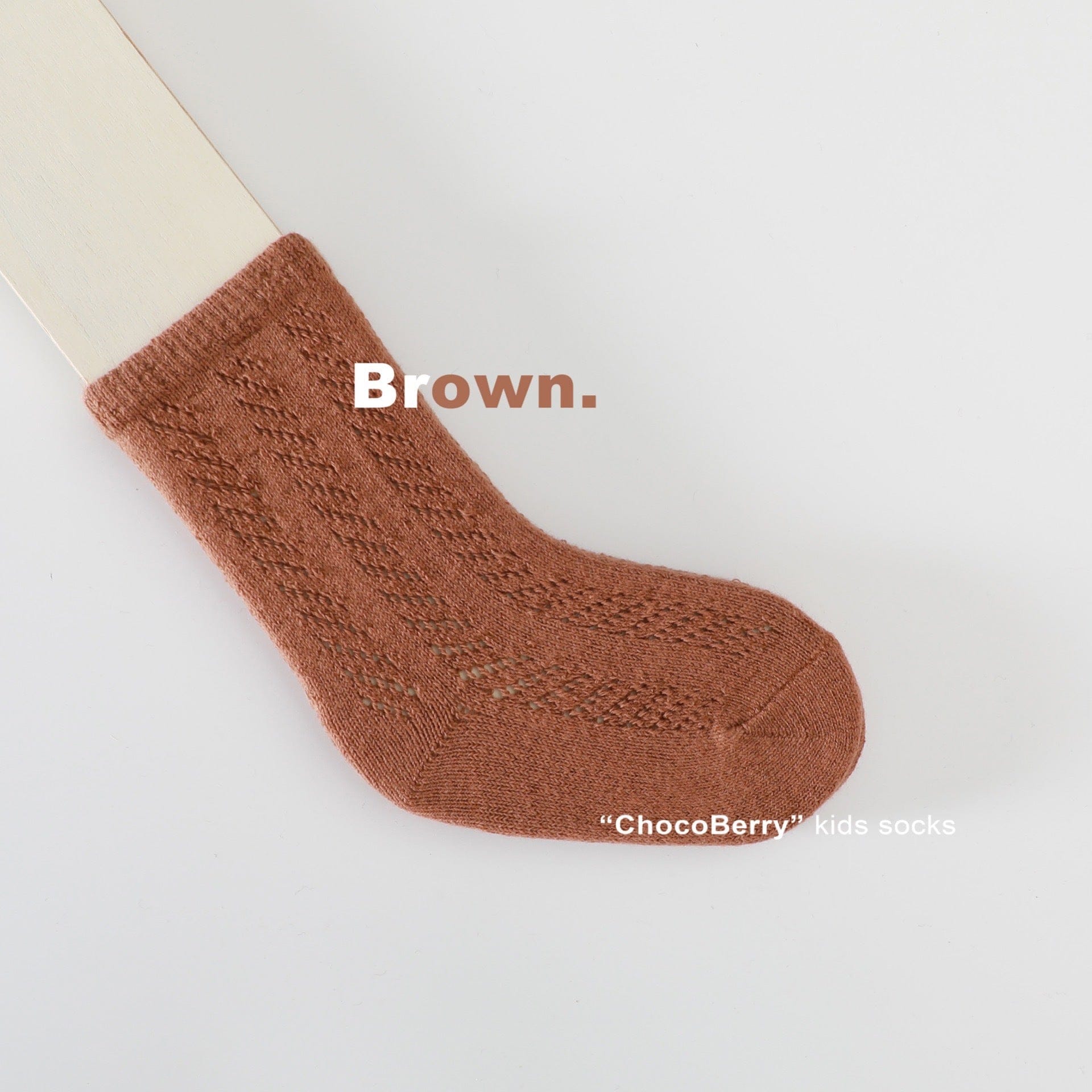 ベビー用靴下・タイツ Brown / Size S 1-3 years old Socks sole 12cm レースサマーショートソックス【mh0010036】