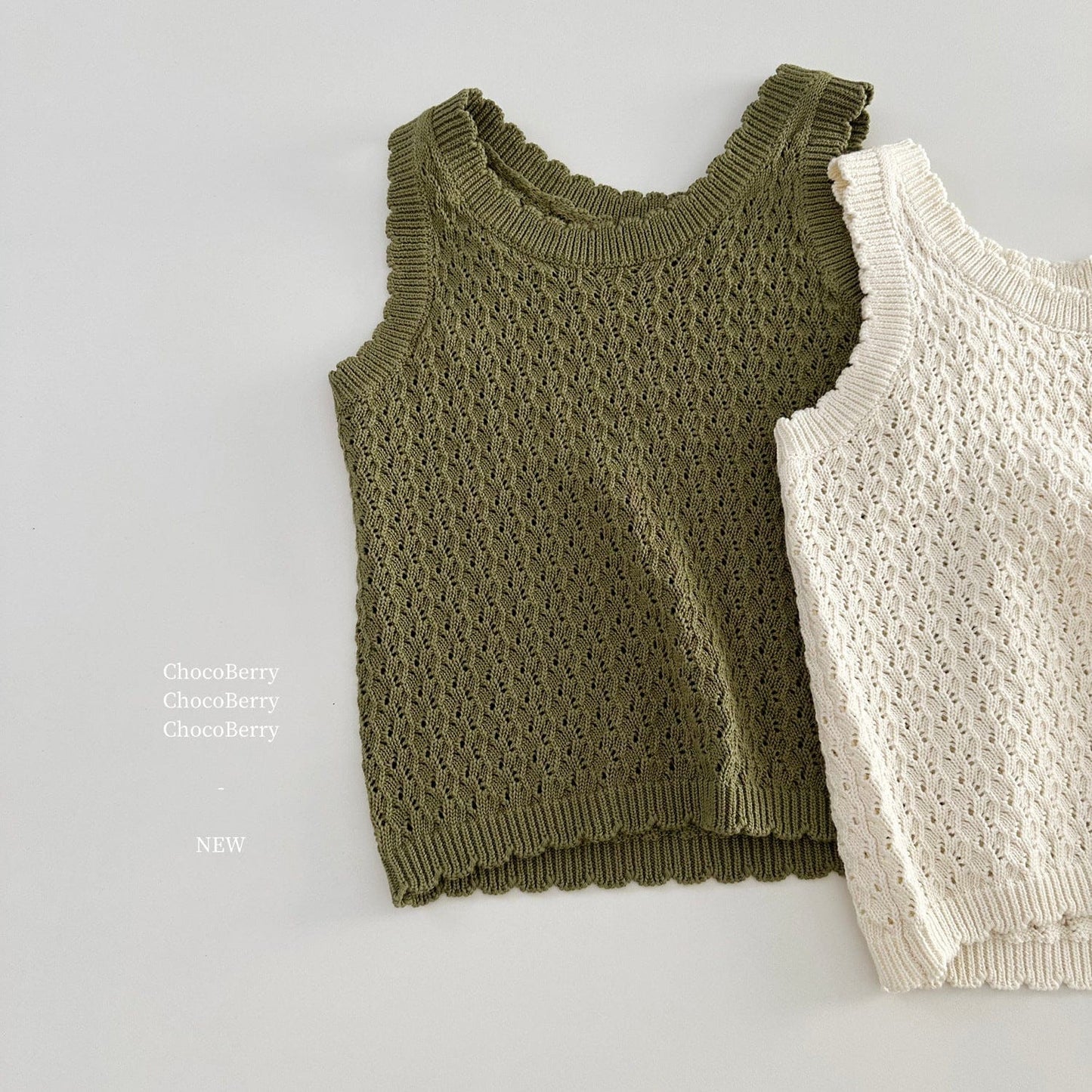 タンクトップ・キャミソール・ノースリーブトップス レースニットタンクトップ【mh0010031】