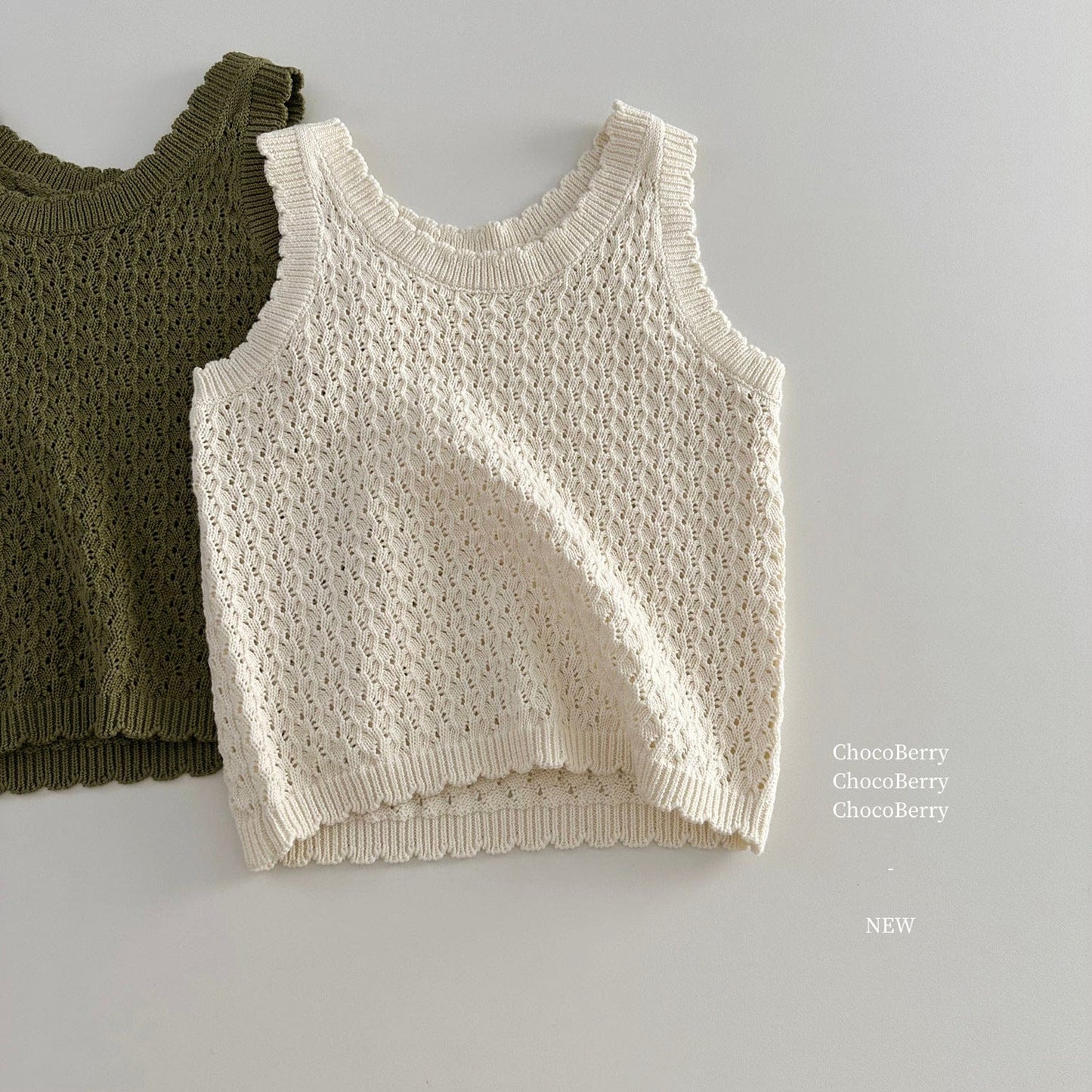 タンクトップ・キャミソール・ノースリーブトップス レースニットタンクトップ【mh0010031】