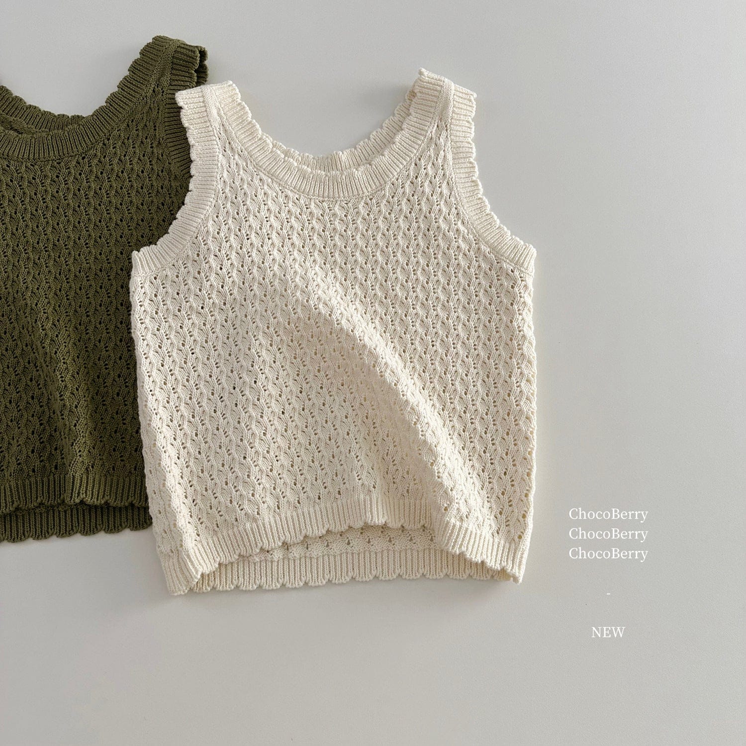 タンクトップ・キャミソール・ノースリーブトップス レースニットタンクトップ【mh0010031】