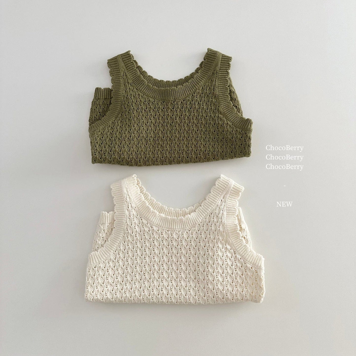 タンクトップ・キャミソール・ノースリーブトップス レースニットタンクトップ【mh0010031】