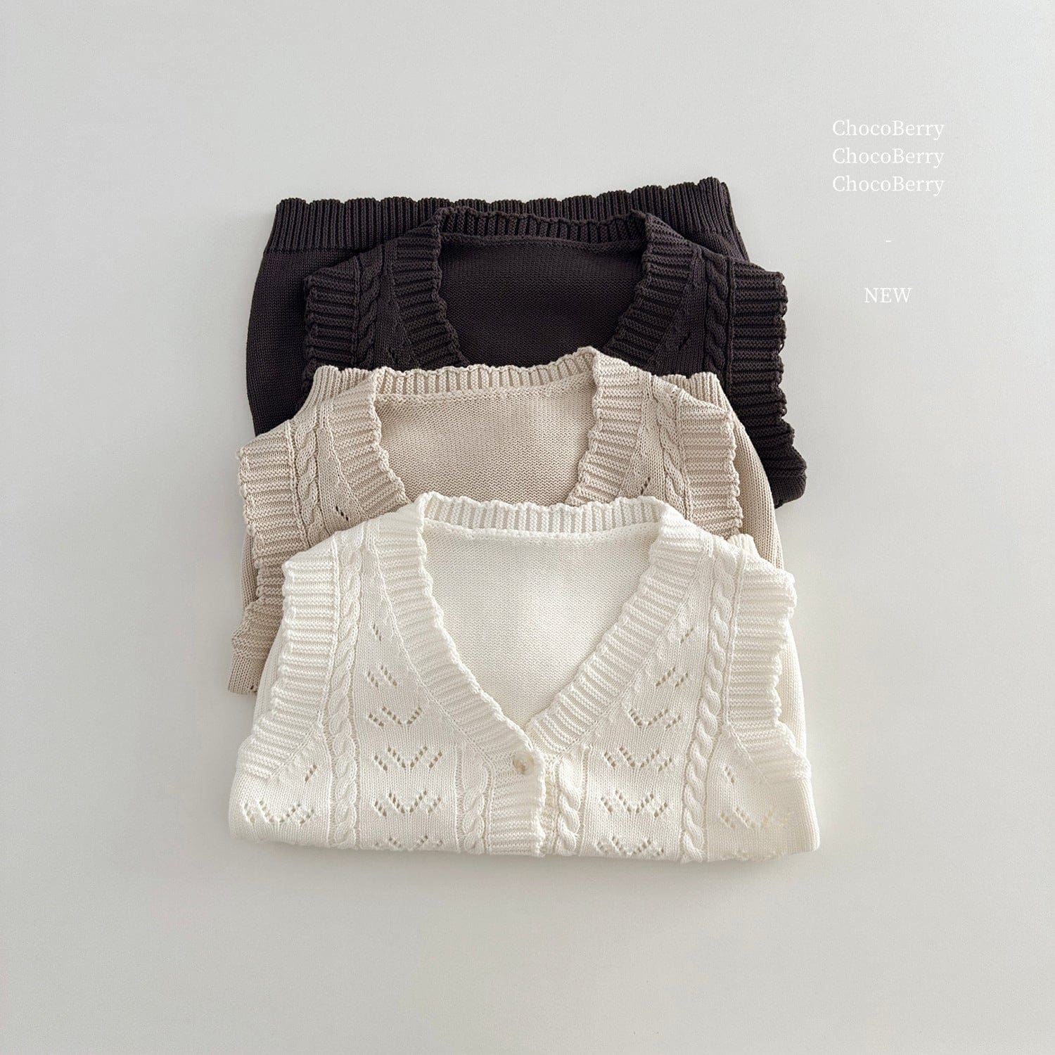 ベスト レースニット前あきベスト【mh0010034】