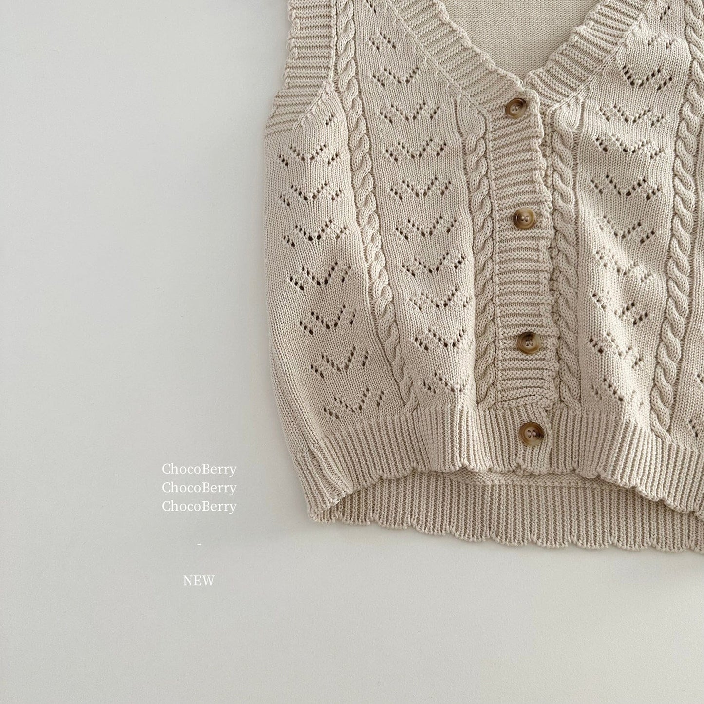 ベスト レースニット前あきベスト【mh0010034】