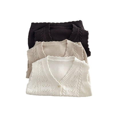 ベスト レースニット前あきベスト【mh0010034】