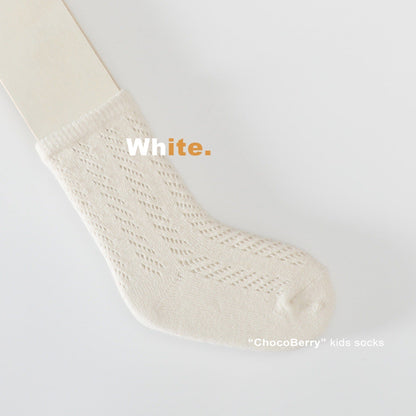 ベビー用靴下・タイツ White / Size S 1-3 years old Socks sole 12cm レースサマーショートソックス【mh0010036】