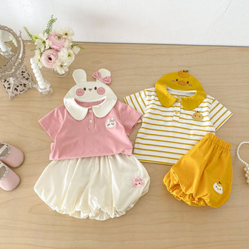 Collar Shirt Balloon Shorts Set アニマル 半袖シャツ バルーンパンツ セット【mh0013429】 angou 半袖セットアップ