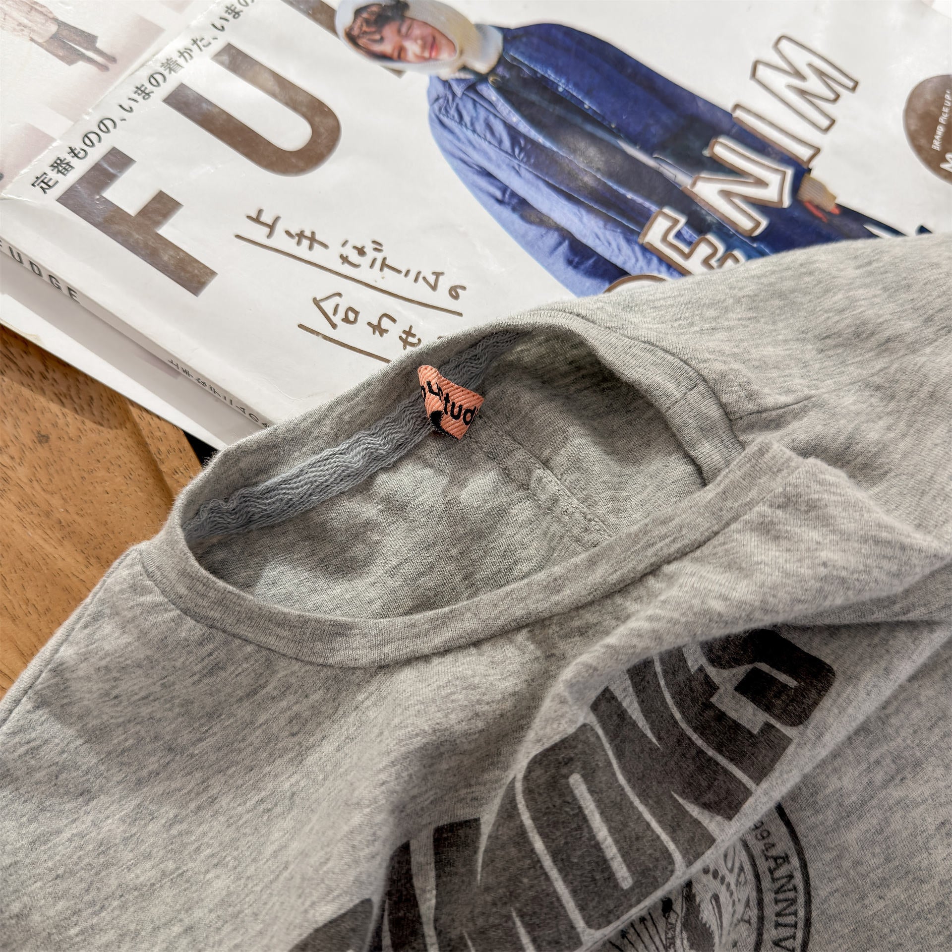 College Graphic Long Sleeve Top カレッジロゴ プリント 長袖 Tシャツ【mh0012473】 ADbaby 長袖Tシャツ