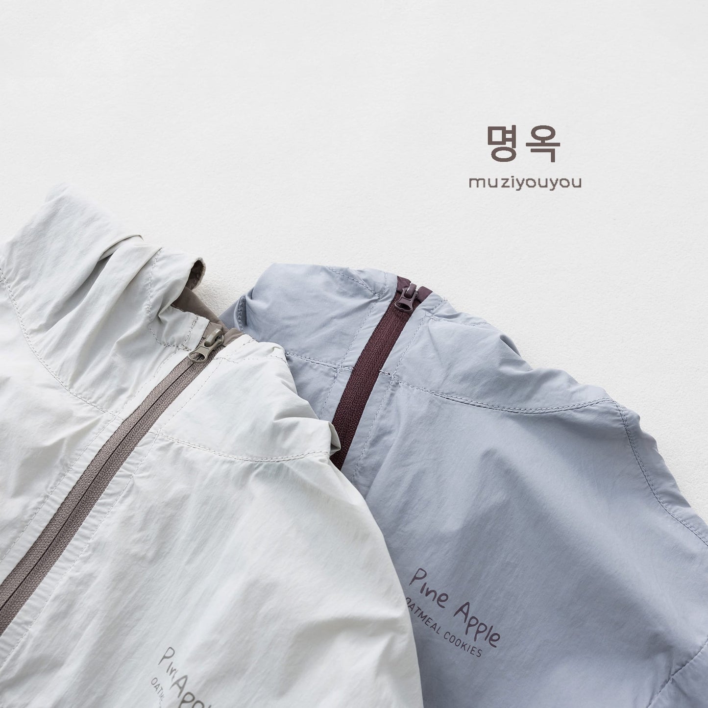 Color Block Hooded Sun Protection Jacket バイカラー 長袖ウィンドブレーカー【mh0013149】 명옥 muziyouyou ショートコート・ジャケット・ジャンパー
