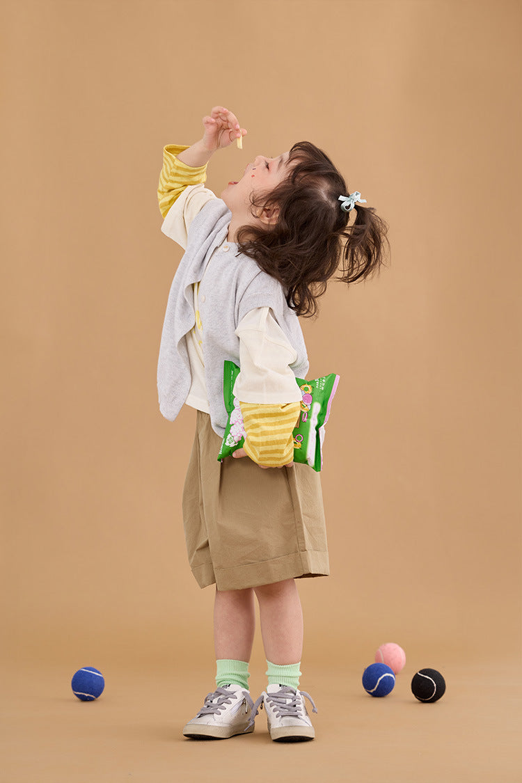 Color Block Striped Letter T-Shirt カラーブロック ボーダー ロゴ 長袖Tシャツ【mh0012375】 HEY BOOBII