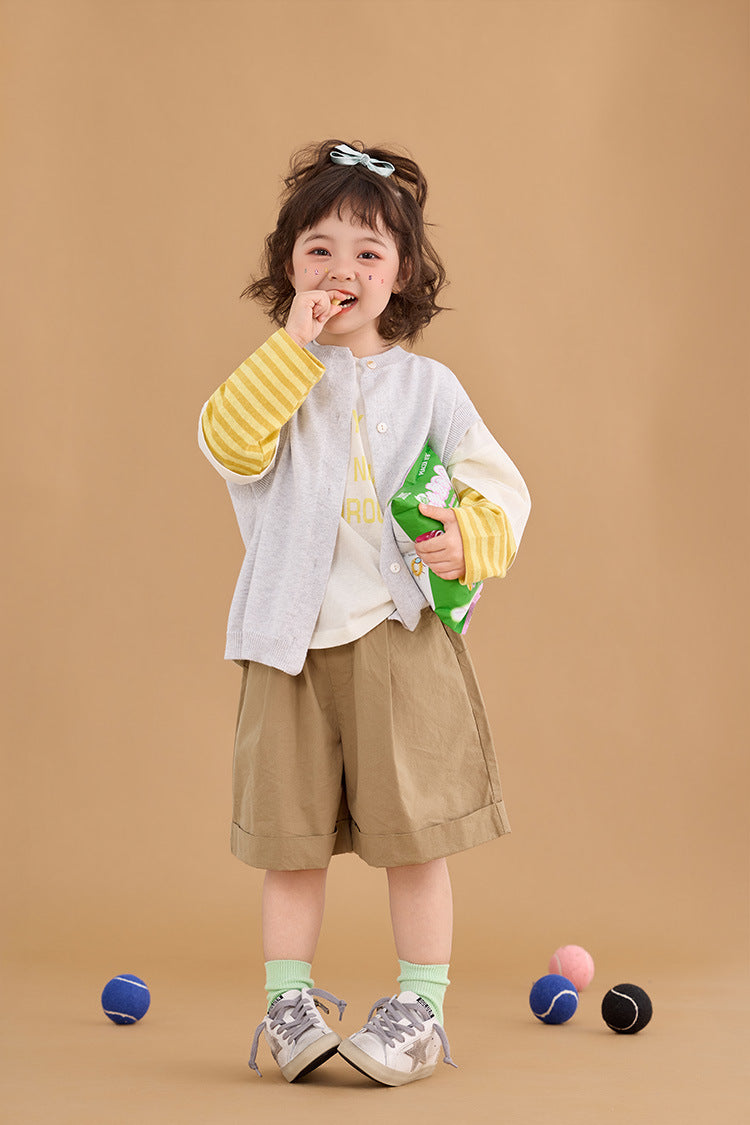 Color Block Striped Letter T-Shirt カラーブロック ボーダー ロゴ 長袖Tシャツ【mh0012375】 HEY BOOBII