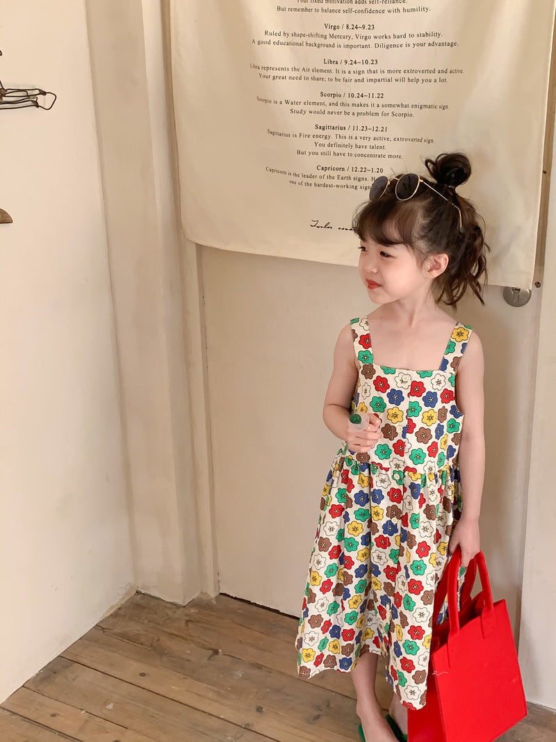 Colorful Flower Matching Outfit レトロフラワー リンクコーデセットアップ【mh0012259】 KUMAI.KIDS