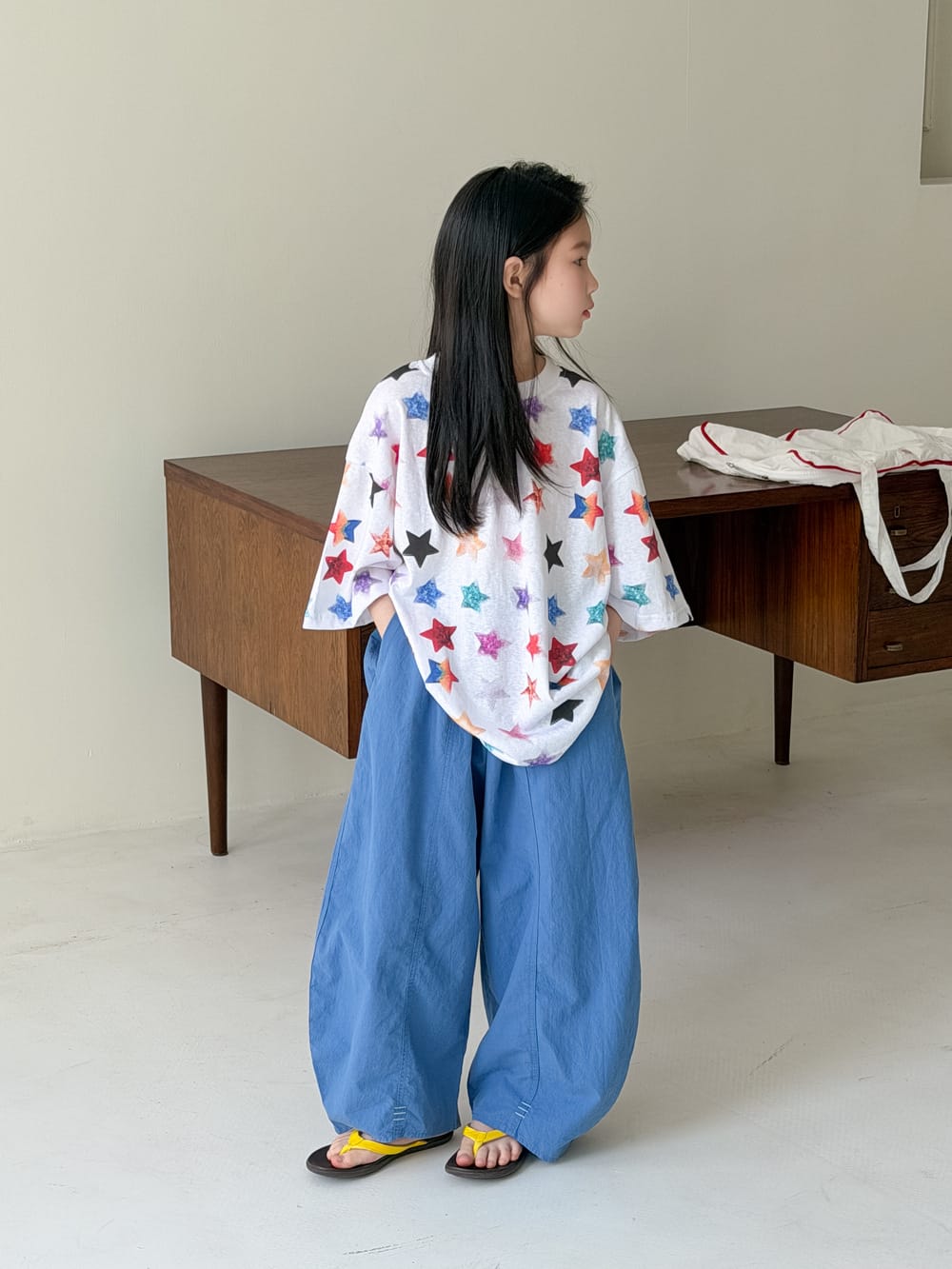 Colorful Star Loose T-shirt スター 半袖Tシャツ【mh0013532】 KUMAI.KIDS 半袖Tシャツ