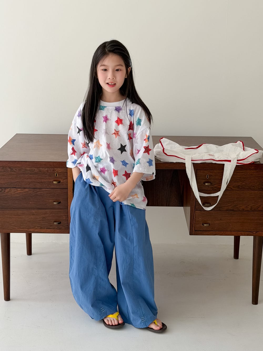 Colorful Star Loose T-shirt スター 半袖Tシャツ【mh0013532】 KUMAI.KIDS 半袖Tシャツ